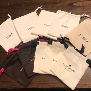 Assortment of Kaye spade and j crew jewelry bags